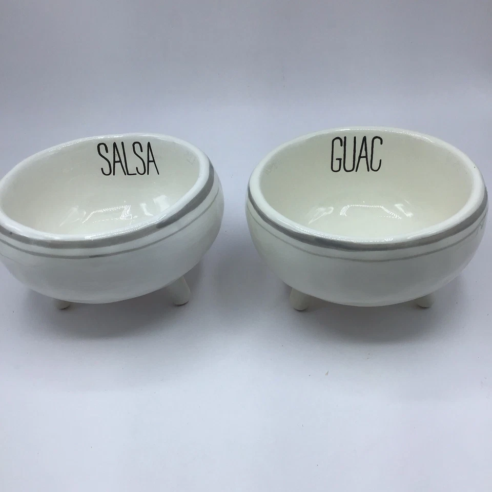 Mud Pie Salsa and Guacamole Dip Bowls - Image 2 of 4