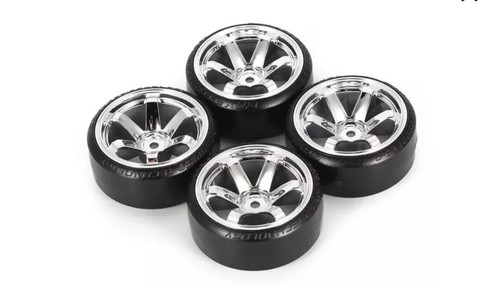 Juego completo de ruedas y neumáticos de deriva hexagonales de 12 mm para coche de radiocontrol 1/10 seis estilos disponibles en el Reino Unido - Imagen 13 de 14