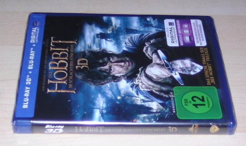DER HOBBIT DIE SCHLACHT DER FÜNF HEERE 3D BLU RAY + BLU RAY NEU & OVP - Bild 4 von 4