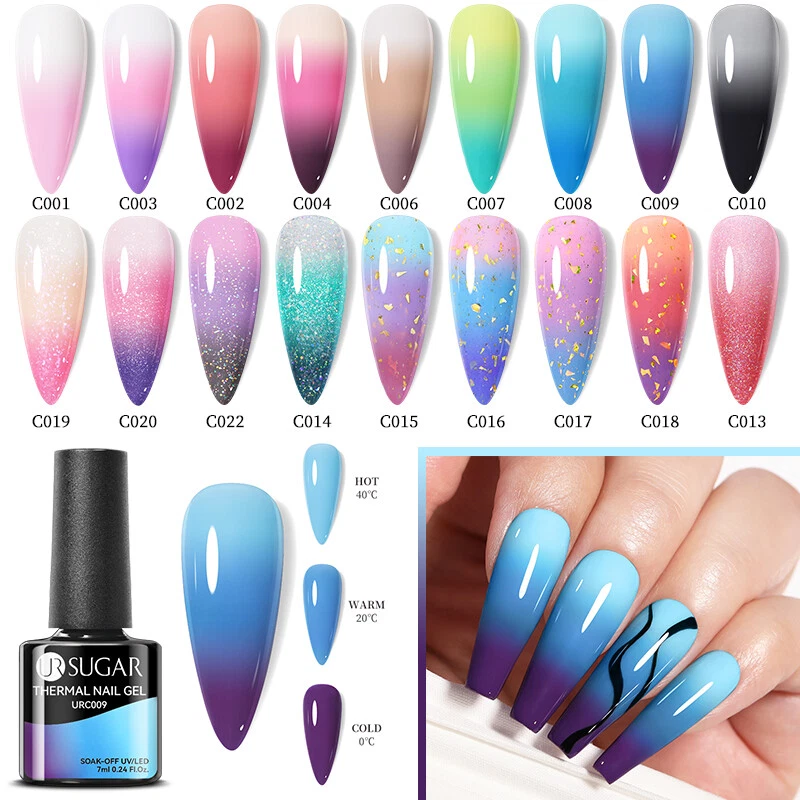 Dengmore Color Changing Gel Polish Set, Red Nail Gel Polish Temperature  Change Colors Kit, DIY Home Manicure Decorations for Women - Walmart.com