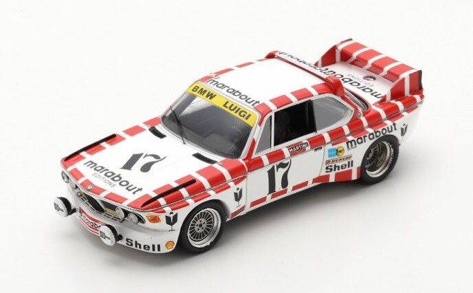 SPARK 1/43 BMW 3.0 CSL ルマン 1973 Spark 100SPA07 BMW 3.0 CSL #17 'Belgium Team Luigi' Spa 24hr