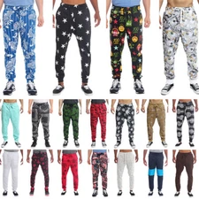 Victorious Men's Print Sports Gym Workout Active Yoga Pants Hipster Jogger Pants