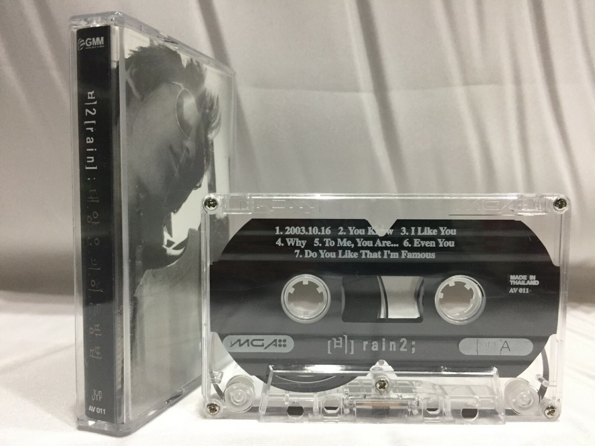 Rain Jung Ji-hoon 비 Rain 2 Cassette Tape (JYP/GMM 2003) K-POP R&B