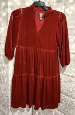 NWT Vince Camuto Velvet Dress With Pockets - Size 4 