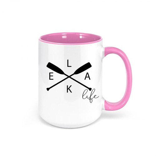 BOATING AND FISHING COFFEE MUG, LAKE LIFE, Vacation, Water Sports, Summertime - Foto 9 di 12