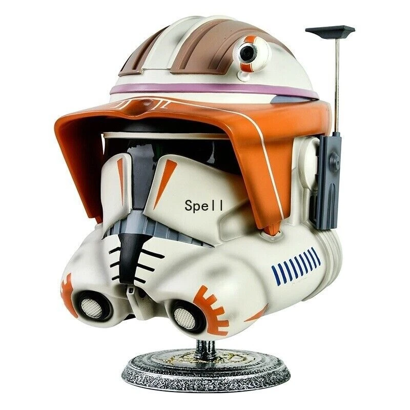 Halloween Star Wars Máscara Clone Wars Commander Cody Casco Prop Personalizado Gris Foto 3 de 4