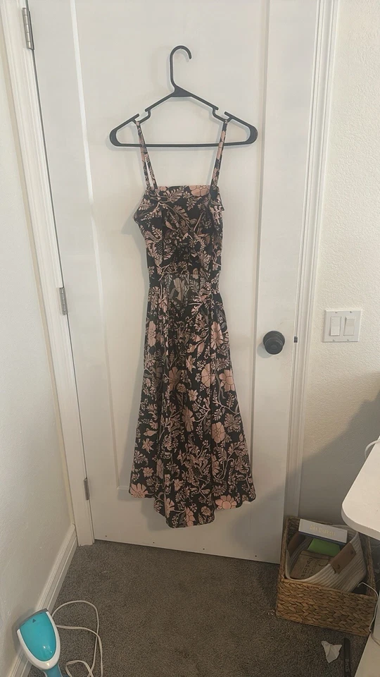 Vestido floral rosa y negro Jill Stuart, talla 4 Foto 2 de 4