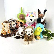 Plush Stuffed Animal Lot - Teletubby, Puppy Dog, Frog, Giraffe and more