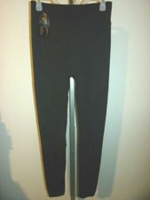 NWT - WOMEN'S Dark Gray Ribbed Waist Leggings, PLUS SIZE / ONE SIZE FITS MOST