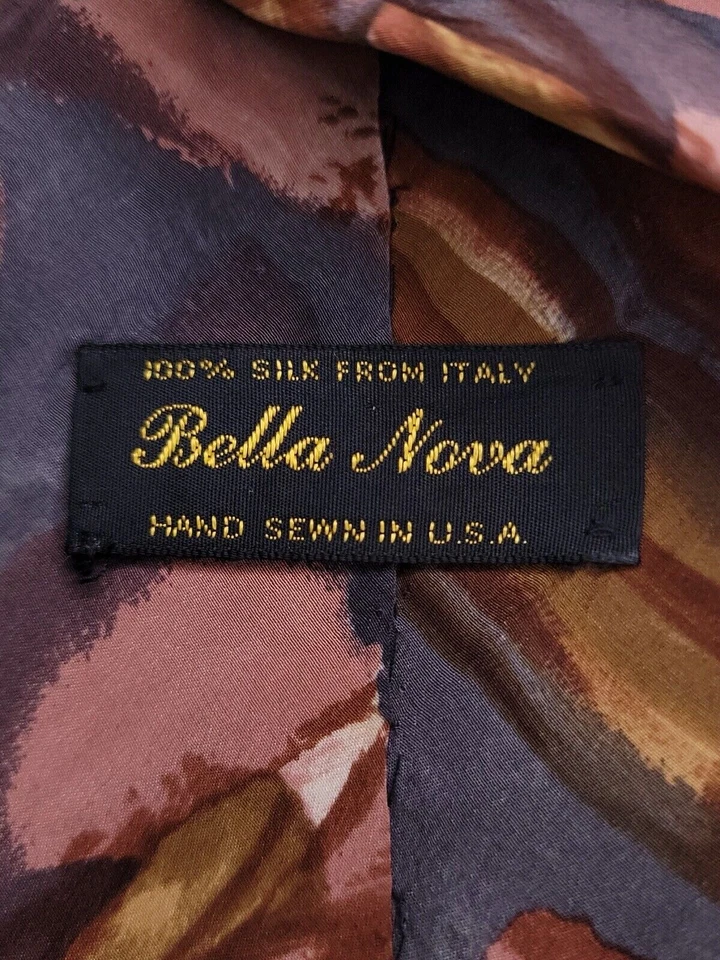 Corbata formal para hombre Bella Nova 56"Lx3,75"W corbata multicolor Foto 3 de 4