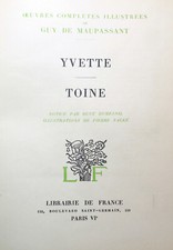MAUPASSANT/YVETTE-TOINE/ED LIBR DE FRANCE/1938/ILLUSTRE PAR PIERRE FALKE