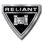 CLASSIC RELIANT CAR MARQUE LOGO MACHINE CUT METAL SIGN. SIZE 12" X 10.5".