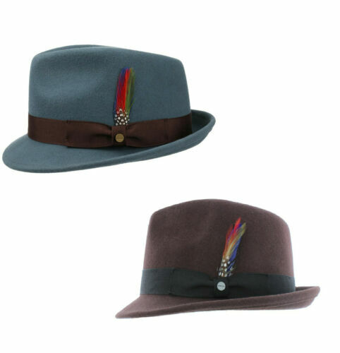 EE British Wool Hat Narrow Brim Elegant Wild Wool Hat Autumn  display picture 1