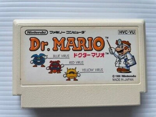 Dr.Mario Nintendo 1990 Famicom Cartridge Only Japanese  Used F/S
