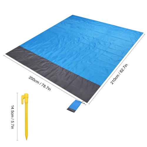 Waterproof Beach Blanket Picnic Mat Camping Ground Mat Sun Shade Tent Tarp New - Picture 2 of 14