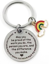 Inspirational Thank You Gifts for Women Men Appreciation Keychain Gift 💖 NWT