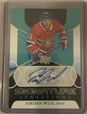 2020-21 Upper Deck Series 1 JORDAN WEAL Signature Sensations Autograph #SS-JW