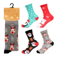 Womens Girls Christmas Assorted Novelty Socks Stocking Filler Secret Santa Gift