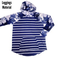 NEW 3XL LuLaRoe Unicorn Amber Hoodie Blue Purple Floral Stripes