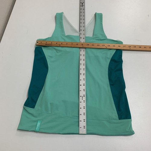Salomon Tank Top Womens L Large Aruba Teal Whisker Mesh Panel Athletic Shirt - Picture 9 of 16