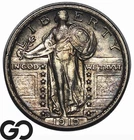 1919-S Standing Liberty Quarter, RARE Key Date This Nice, AU+/Unc Bids 1600-2400