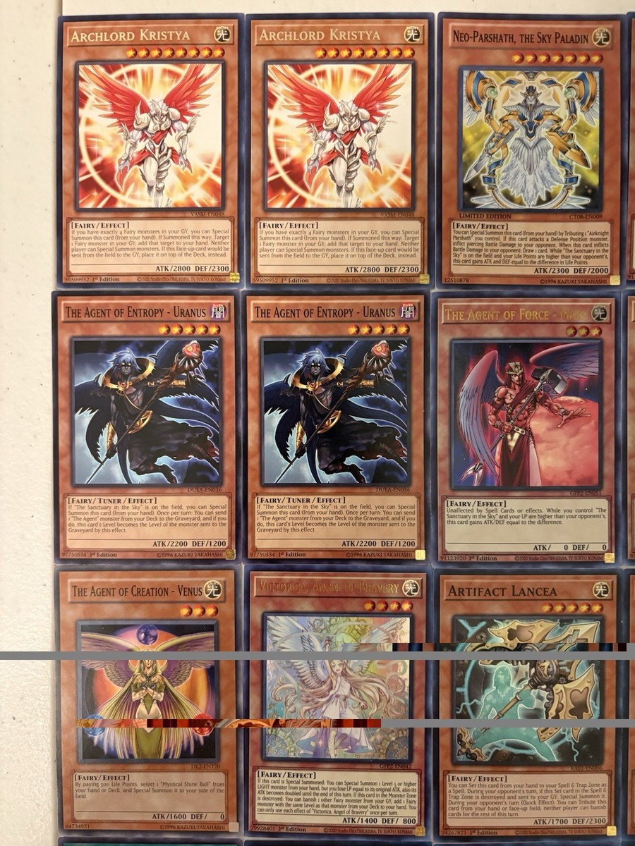 YUGIOH Archlord Kristya Fairy Deck Complete 40 - Cards