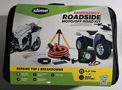 Slime 50161 Motorcycle & Off-RoadEmergency Roadside Kit with Tire Repair