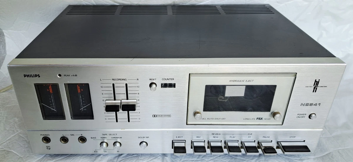 REPRODUCTOR DE CASETES PHILIPS N2541 EN FUNCIONAMIENTO