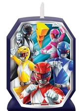 Power Rangers 3.5” Birthday Cake Candle Classic Amscan INC NEW FAST FREE USA S&H