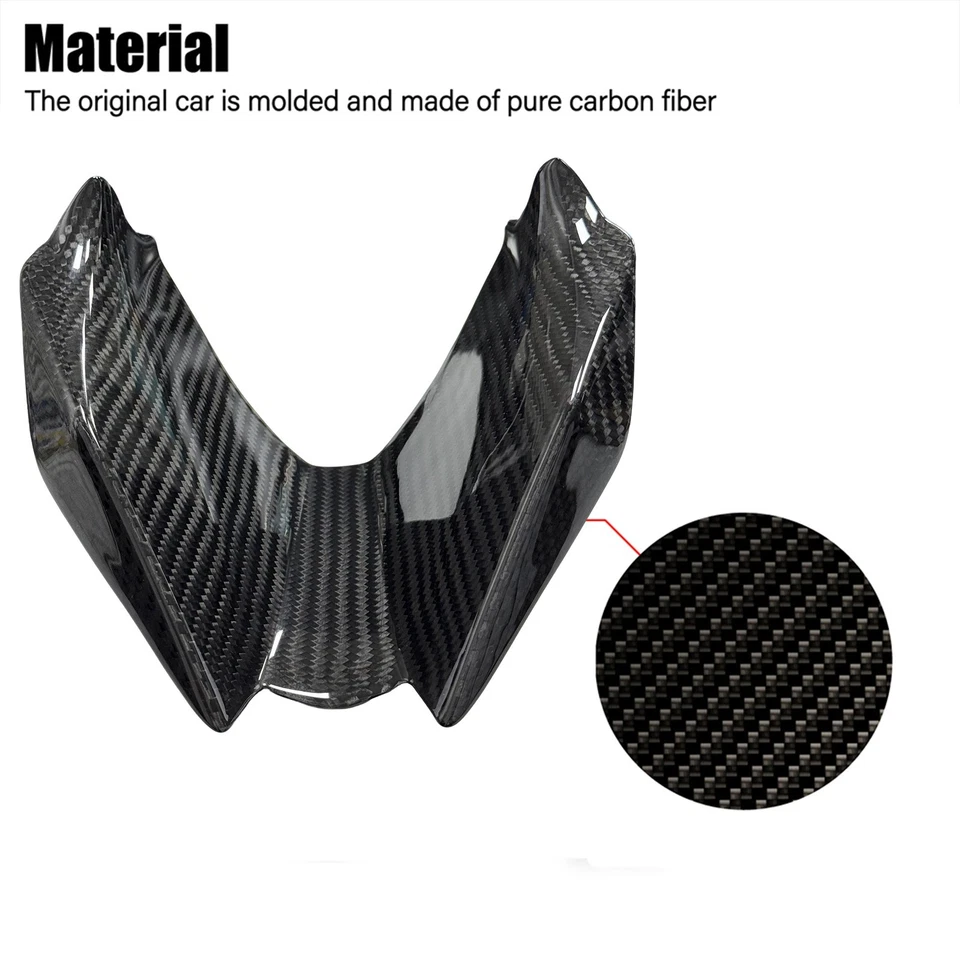 For Kawasaki Ninja ZX-6R 636 2024-26 Carbon Fiber Front Fairing Air Inlet Cover - Image 4 of 4