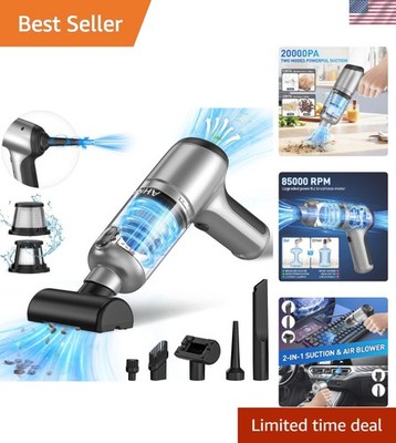 3-in-1 Portable Handheld Vacuum Cleaner with Brushless Motor & Air Duster