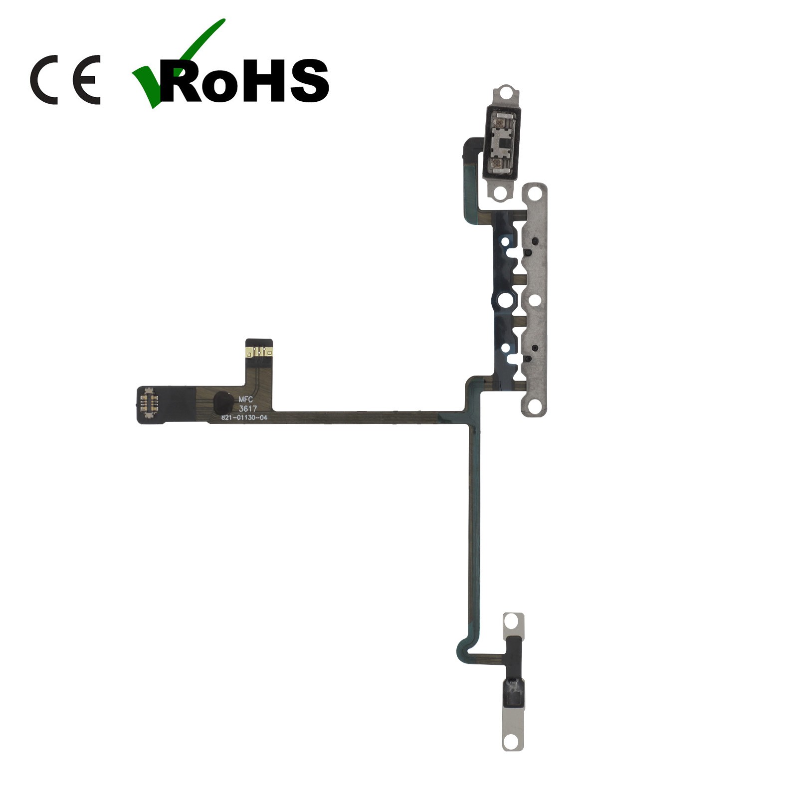 Nappe volume iPhone X avec vibreur Clappio composant de remplacement - 4