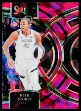 2024 Panini Select WNBA Kiah Stokes Premier Level #179 Pink Ice Prizm