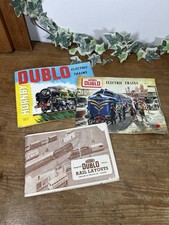 Hornby Dublo Vintage Electric Model Trains Catalogues x 2 & Rail Layouts 1960's