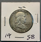 1958 United States Franklin Half Dollar