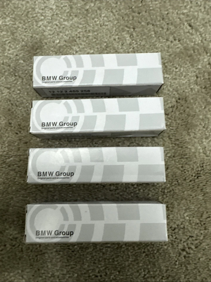 BMW Genuine Spark Plug Set of 4 – 12122455258 OEM Engine Ignition Plugs - Image 2 of 4