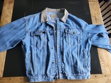POLK AUDIO DENIM jacket vintage classic men's large Exc Cond