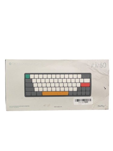 Nuphy Air60 V2 Mechanical Keyboard, ANSI, Lunar Gray Cowberry - 第 1/7 張圖片