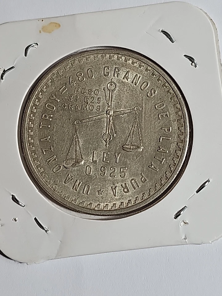Onza Troy México Ley 1949 plata .925 Foto 2 de 2
