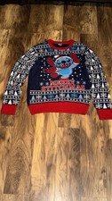 Disney Stitch Merry Stitchmas Christmas Sweater Size Men s Medium Winter Sweater