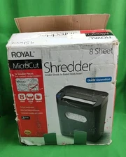 Royal Microcut Quiet Operation 8 Sheet Shredder MCB ROYAL New 