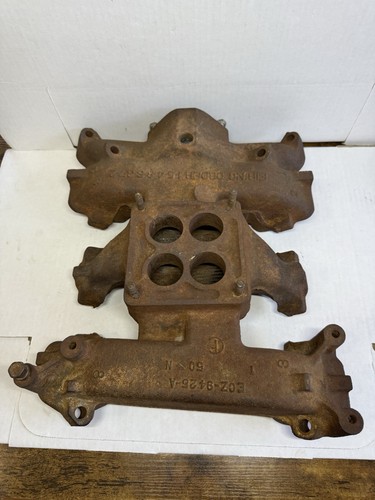 56 FORD THUNDERBIRD Y BLOCK 292 312 INTAKE MANIFOLD ECZ-9425-A FoMoCo 4-Barrel - Picture 15 of 24