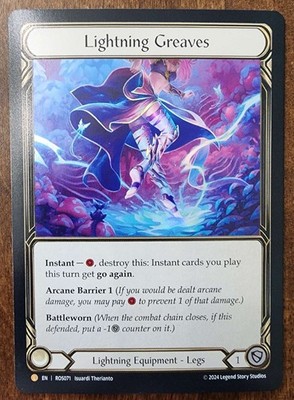 Lightning Greaves - RF (Flesh and Blood) NM ROS071 (Rosetta)