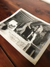 Official Navy Photo USS F.D.R 1946 Crossing The Line Initiation Sailor Games Vtg