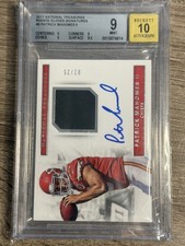 2017 Panini National Treasures Rookie Gloves Signatures Patrick Mahomes II 02/25