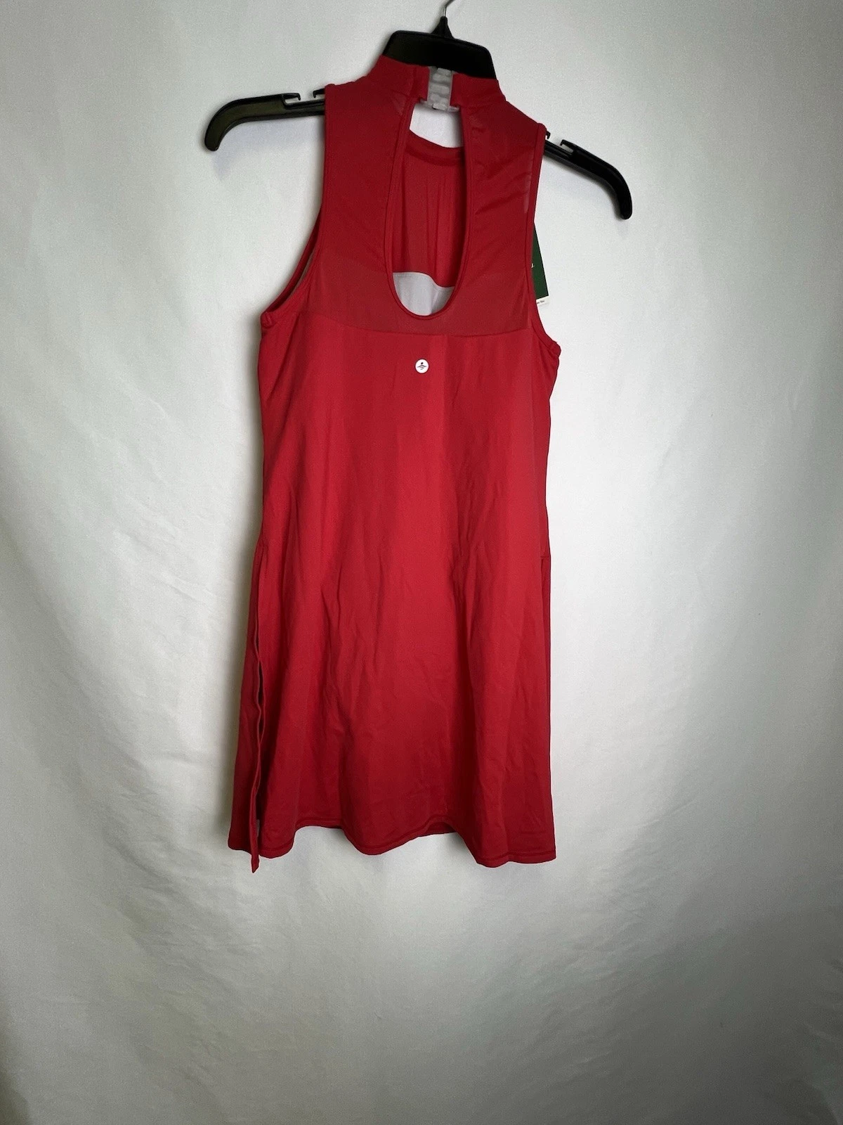 UNDERCOVER Abito attivo HALARA Softlyzero Airy Contrast maglia fibbia schiena scoperta nuovo con etichette rosso taglia M