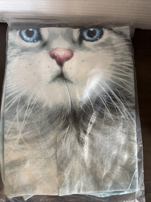 The Mountain Shirt Cat Themed XXL 2XL  White Cat  100% Cotton New In Original