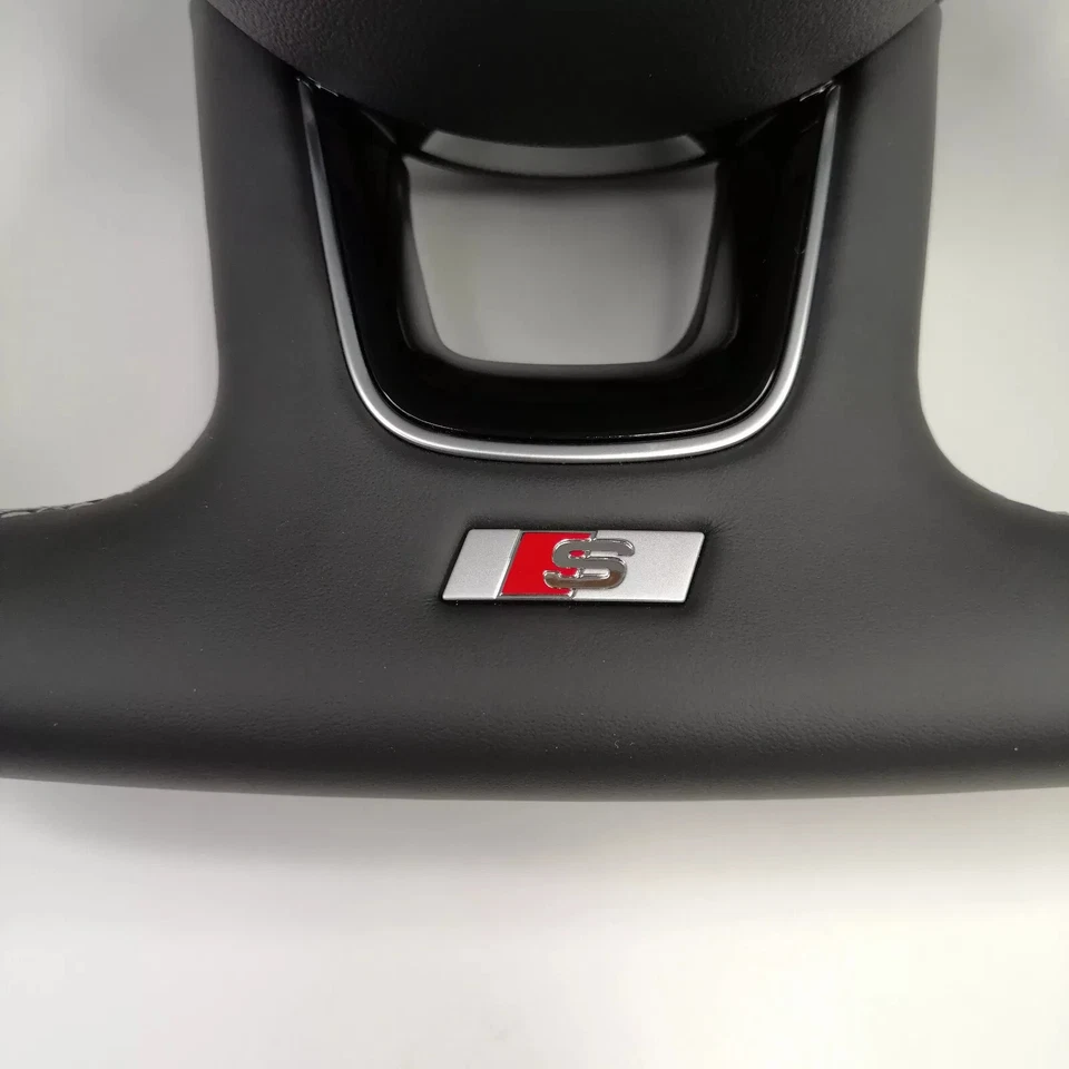 OEM! _ AUDI A3 S3 RS3 8V, A4 S4 RS4 A5 S5 RS5 B9 8W STEERING WHEEL EMBLEM _ NEW! - Image 3 of 4