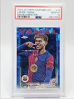LAMINE YAMAL 2024 TOPPS CHROME UEFA SAPPHIRE IMAGE VARIATION PSA 10 Q0902