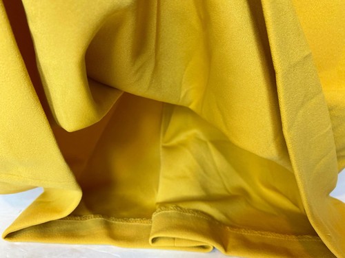 Calvin Klein Long Sleeve Bow Tie Yellow Sheath Dress Size 10 - Picture 5 of 15